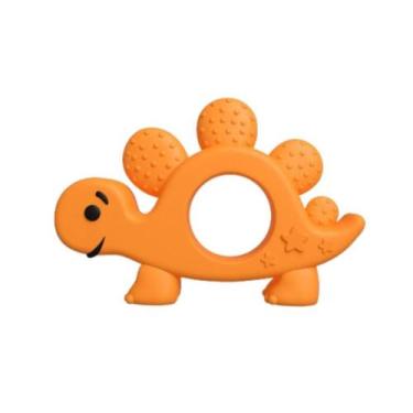 Imagem de Mordedor para Bebê Macio Dinossauro com Texturas Anatômico Cheirinho T