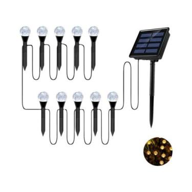 Imagem de Luzes De Bolha LED RGB Solares Com 8 Modos Para Iluminação De Áreas Ex