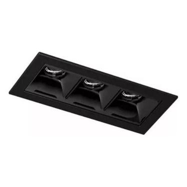 Imagem de Spot Embutir Picco Triplo Interlight 7w 2700k 4992 Ma S Cor Preto - In