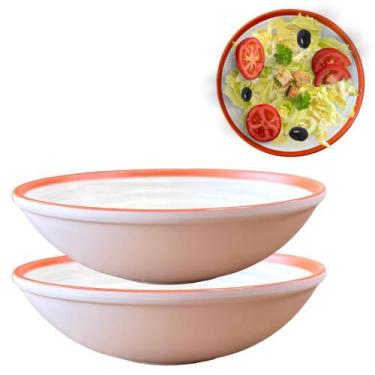 Imagem de 2 Tigelas Bowl Redonda em Melamina Luxo 600ml - Fx