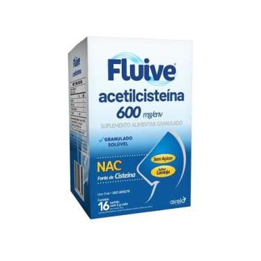 Imagem de Fluive 600mg com Sachê de 5g Suplemento Alimentar Airela 16 Envelopes