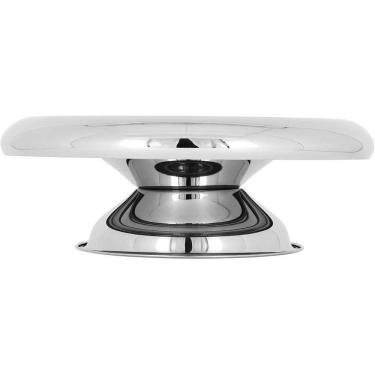 Imagem de HOME&CO QUAZAR PRATO BOLO 32x11x1.4cm INOX PRATA COM PÉ
