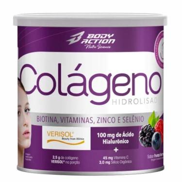 Imagem de Colageno verisol c/ acido hialuronico 200g frutas vermelhas - BODYACTI