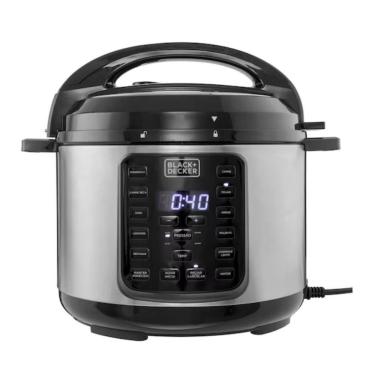 Imagem de Panela Elétrica de Pressão Black + Decker PP900G-B2 5L Programável com Timer e Receitas...