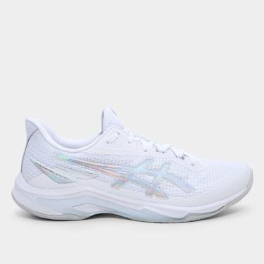 Imagem de Tênis Asics Netburner Ballistic FF 4, Branco, Prata, 40