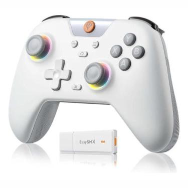 Imagem de Controle Easysmx X05 Bluetooth Sem Fio Branco Design Ergonômico
