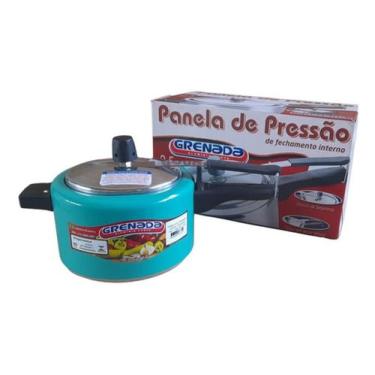 Imagem de Panela de Pressão Grenada 2,5L, de aluminio colorida, Verde turquesa