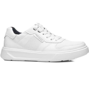 Imagem de Sapatênis Pegada 110921 Masculino Em Couro, Branco, 41