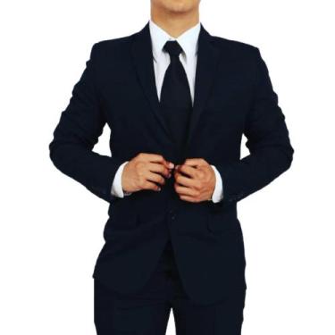Imagem de terno executivo preto slim (somente calça e blazer) - coloniel, 56
