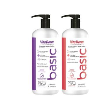 Imagem de Vita Derm Shampoo E Condicionador Basic Litro Profissional