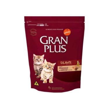 Imagem de Ração GranPlus para Gatos Filhotes Sabor Frango e Arroz - 3Kg - Gran P