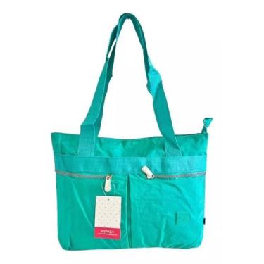 Imagem de Bolsa Tote Juvenil Nylon Crinkle Alças Transversal Preta - Gosuper, Ve