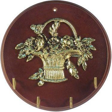 Imagem de Porta-Chaves Cesta de Flores  Design Exclusivo em MDF Replantado e Lat