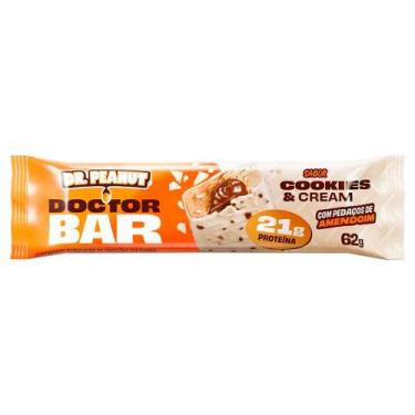 Imagem de Doctor Bar Dr Penaut Sabor Cookies e Cream com Pedaços de Amendoim com