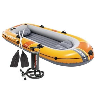 Imagem de Barco Inflável Challenger 3 para 3 Pessoas 295cm com Remos Bomba e Ass