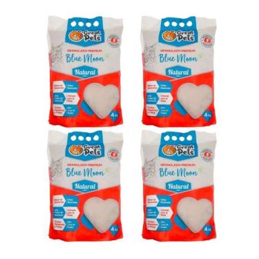 Imagem de 4 Areia Bentonita Esférica Premium Great Pets Para Gatos 4kg