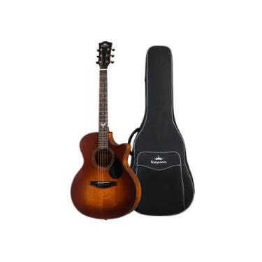 Imagem de Violao kepma aço eletrico fenix fob crm classic red mate - c/ efeito