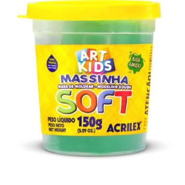 Imagem de Massa para Modelar SOFT 150G Verde À Base de Amido - Acrilex