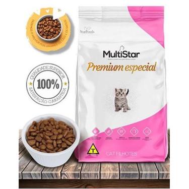 Imagem de Ração Seca Multi Star Premium Especial para Gatos Filhote Mix 1Kg - St