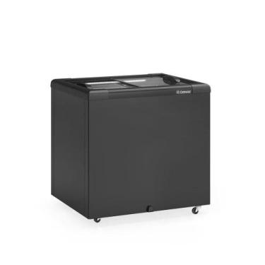 Imagem de Freezer Horizontal Gelopar 210L All Black Vidro 220V, Preto, 220V
