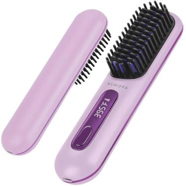 Imagem de Escova alisadora de cabelo sem fio NUMOYA Go Brush Pro