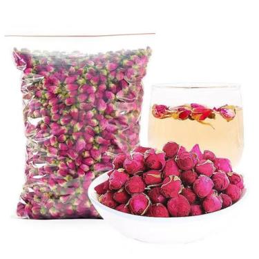 Imagem de Flores Secas de Botão de Rosa Vermelha Pingyin Aandiso 150g