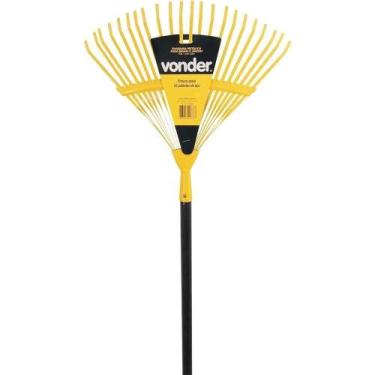 Imagem de Vassoura Metálica para Grama VD 200 com 22 Palhetas Amarelo Vonder