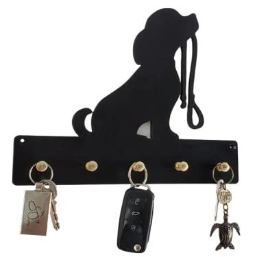 Imagem de By Hands Porta-Chaves Cachorrinho Decorativo com 5 Ganchos - 25cm