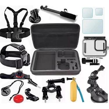 Imagem de Kit de acessórios para Gopro Hero 9 Black Hero 10 Black Hero 11 Black Hero 12 Black Mala Caixa Estanque Guidao Película