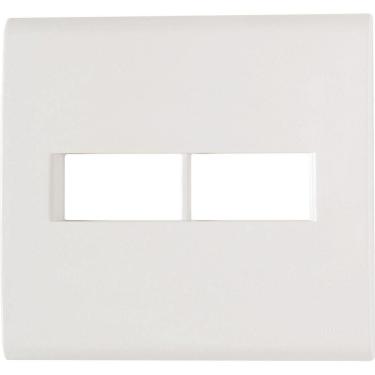 Imagem de Placa 2 Postos 4x4 Tramontina Liz Branca Tramontina