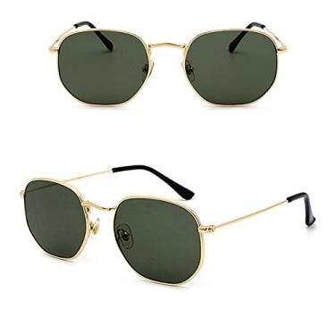 Imagem de Men Women Sunglasses Square Polygon Sun Glasses Designer Retro Shades Metal Frame Eyewear UV400,5,China