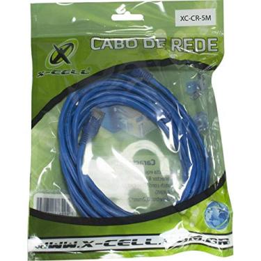 Imagem de Cabo De Rede RJ45 Azul 5mts, Flex, XC-CR-5M