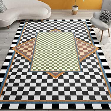 Imagem de Tapetes de área grande para decoração de interiores para meninos e meninas, quarto de crianças, tapete de chão antiderrapante de fibra de poliéster, tapete de ioga, sofá de veludo de cristal sem pelos para sala de estar