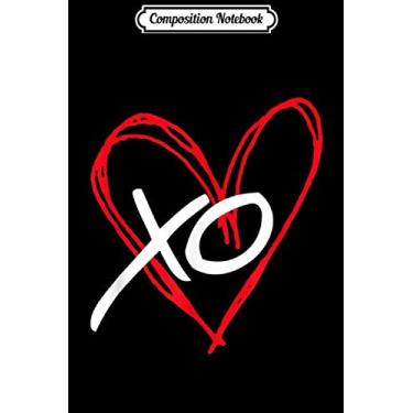 Imagem de Composition Notebook: XO Heart Valentine's Day 2018 Journal/Notebook Blank Lined Ruled 6x9 100 Pages