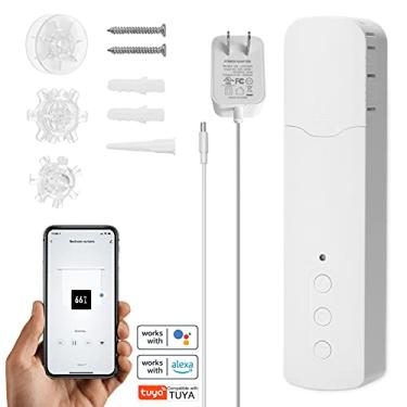 Imagem de Tingpai Tuya WiFi TM616EGWT ligent Pull Bead Curtain Motor ligent Home Household Hotel Motores de co na elétrica Mobilephone APP Control Controle de voz Silencioso Compatível com Al Google Home