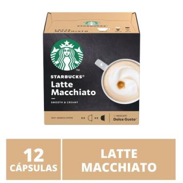 Imagem de 12 Cápsulas Dolce Gusto Starbucks  Café Latte Macchiato