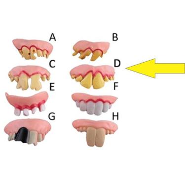 Imagem de Dentadura Latex Monstro -8 Modelos A Escolher - Dentes Podres - Hyper