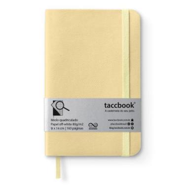 Imagem de Caderneta Quadriculada Taccbook Amarelo (Pastel) 9X14 Flex