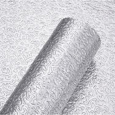 Imagem de Forro Protetor Adesivo para Cozinha Armários Gavetas Manta Impermeável Alumínio 12mx40cm - Relevos