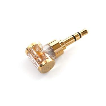 Imagem de DD ddHiFi DJ35AG Adaptador de conector de fone de ouvido fêmea equilibrado de 2,5 mm para macho de 3,5 mm com plugue de cobre banhado a ouro 24 quilates, versão dourada atualizada do conversor de áudio para fone de ouvido, reprodutor de música e amplificador