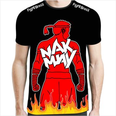 Imagem de Camisa Camiseta Muay Thai Nak Muay Fire - Fb-2039 - Preta - PP
