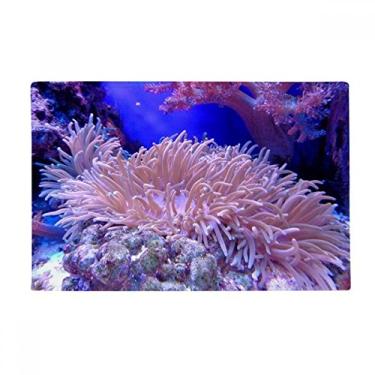 Imagem de DIYthinker Tapete para porta de banheiro com imagem da natureza Ocean Coral Science Tapete antiderrapante
