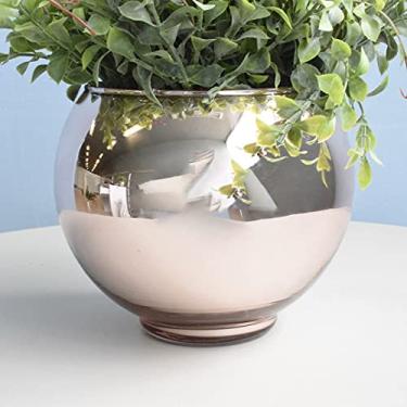 Imagem de Vaso de Flores Rose Gold Redondo 13 cm | Linha Vasos Decorativos Formosinha