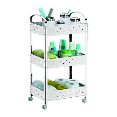 Imagem de Carrinho Organizador Para Banheiro 40X28X77 Brinox Aço Inox