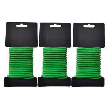 Imagem de KEAIDO Twist Ties Garden Twine Suporte macio para suporte de plantas para tomate, uva, cordas organizadas flexíveis para plantas de quintal em casa (verde) 32 pés/10 m (3 peças)