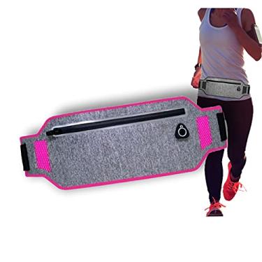 Imagem de Pochete Esportiva Corrida Celular Fitness Slim Impermeavel Original (Rosa)