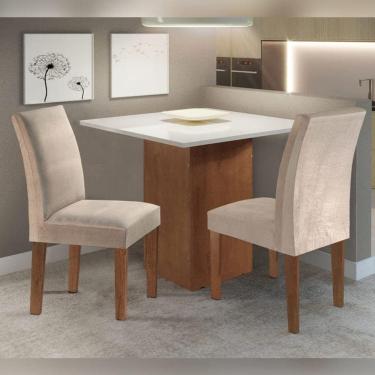 Imagem de Sala de Jantar Moderna 2 Cadeiras - Luciana - Cel Móveis