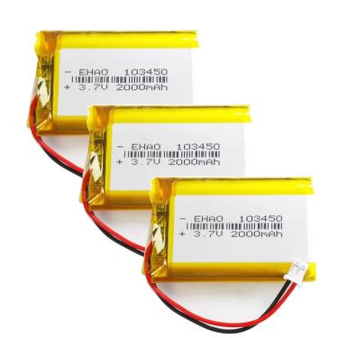 Imagem de Bateria recarregável de lítio com plugue 2Pin  polímero Lipo  MP3  navegador GPS  gravador de DVD