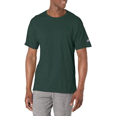 Imagem de Champion Camiseta masculina, camiseta clássica para homens, camiseta masculina, camiseta masculina (regular ou grande e alto), Verde escuro, GG