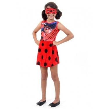Imagem de Fantasia Ladybug Vestido Faces Infantil Sulamericana